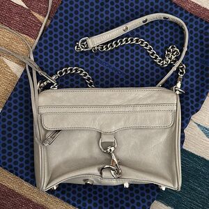 Rebecca Minkoff Gray Crossbody Bag with Chain Strap